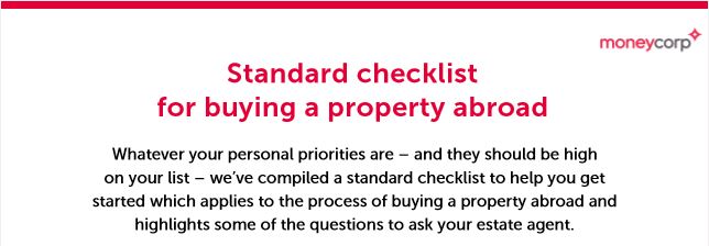 Checklist for buying property abroad