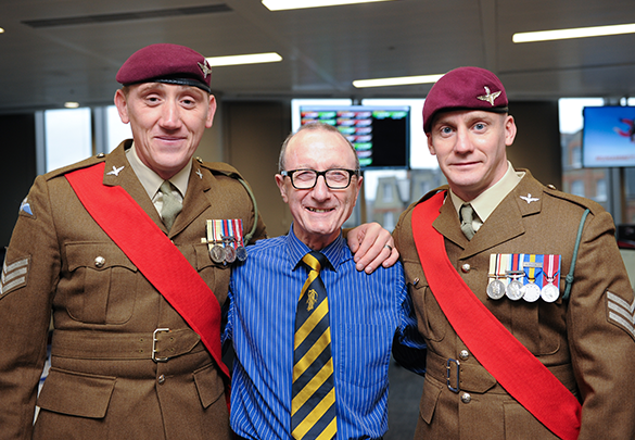 Raising funds for 'Support Our Paras Trading Day'